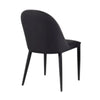Envik Side Dining Chair Set of 2 | Black Metal | Faux Leather | Foam Cushions BM339198
