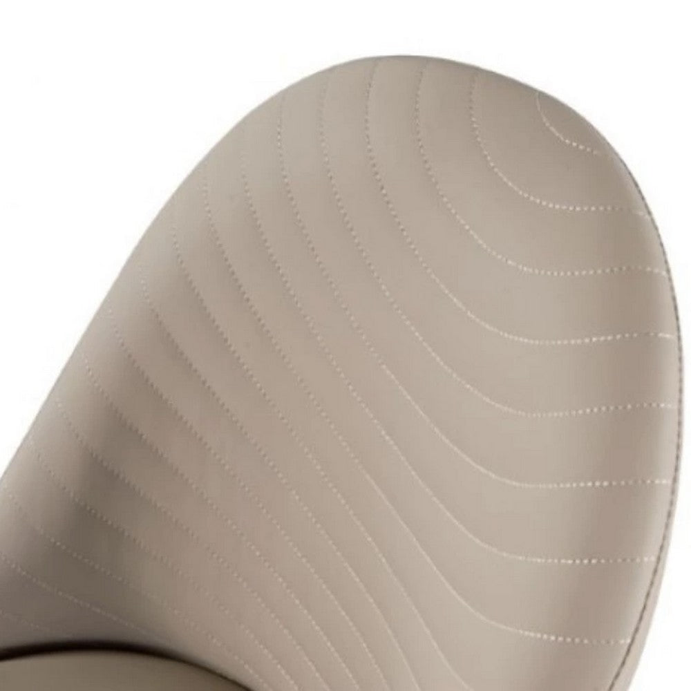 Envik Side Dining Chair Set of 2 | Brown Metal | Faux Leather Foam Cushions BM339199