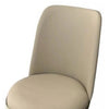 Relli Side Dining Chair Set of 2 | Gold Metal | Taupe Faux Leather | Round Seats BM339200