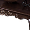 Astor Coffee Table | 52’’ Dark Cherry Brown Wood | Carved Details BM339204