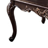 Astor Coffee Table | 52’’ Dark Cherry Brown Wood | Carved Details BM339204