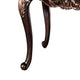Astor End Table | 29’’ Dark Cherry Brown Wood | Carved Details BM339205