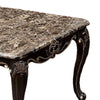 Ery Coffee Table | Dark Walnut Brown Wood | Carved Details | 48’’ BM339206