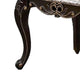 Ery End Table | Dark Walnut Brown Wood | Carved Details | 28’’ BM339207
