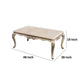 Ery Coffee Table | Champagne Wood Frame | Carved Details | 48’’ BM339208