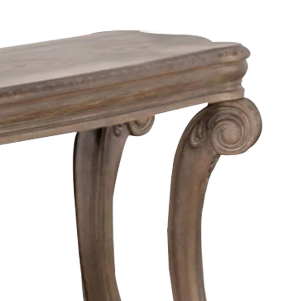 Olane Sofa Table | Weathered Oak Brown Wood | Rustic Farmhouse 54’’ BM339211