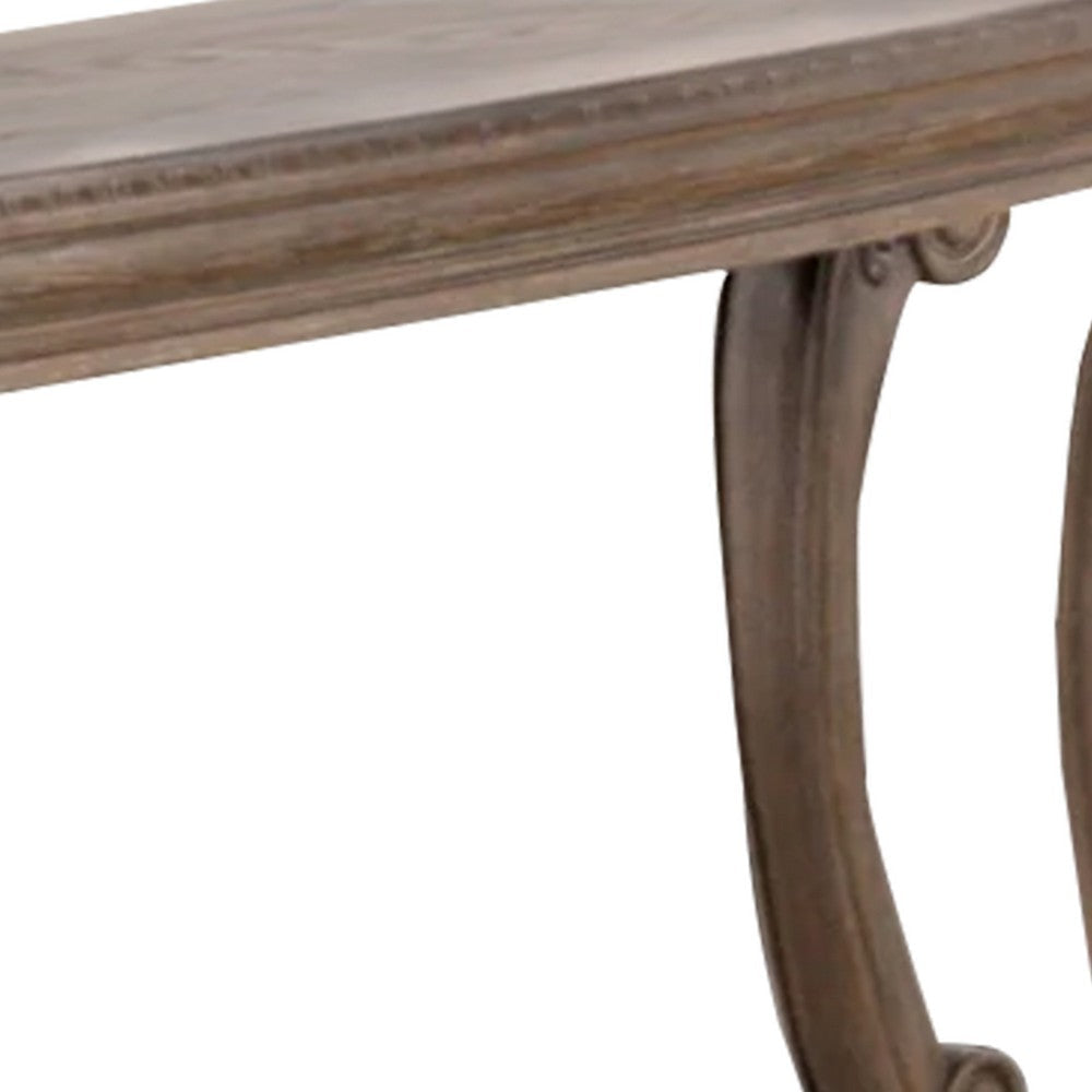 Olane Sofa Table | Weathered Oak Brown Wood | Rustic Farmhouse 54’’ BM339211