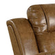 Kius Manual Recliner Chair | Brown Faux Leather | Pillow Top Arms BM339214