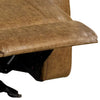 Kius Manual Recliner Chair | Brown Faux Leather | Pillow Top Arms BM339214