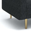 Remy Accent Sofa Chair | Black Boucle Seat with Metallic Undertone Gold Legs BM339216