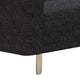 Remy Loveseat | Black Boucle | Bench-Style Seating | Gold Legs | 63’’ BM339217