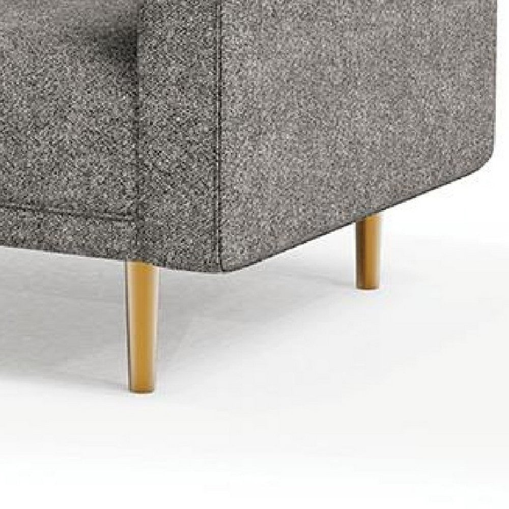 Remy Accent Sofa Chair | Charcoal Gray Boucle Fabric | Bench-Style Seating BM339218