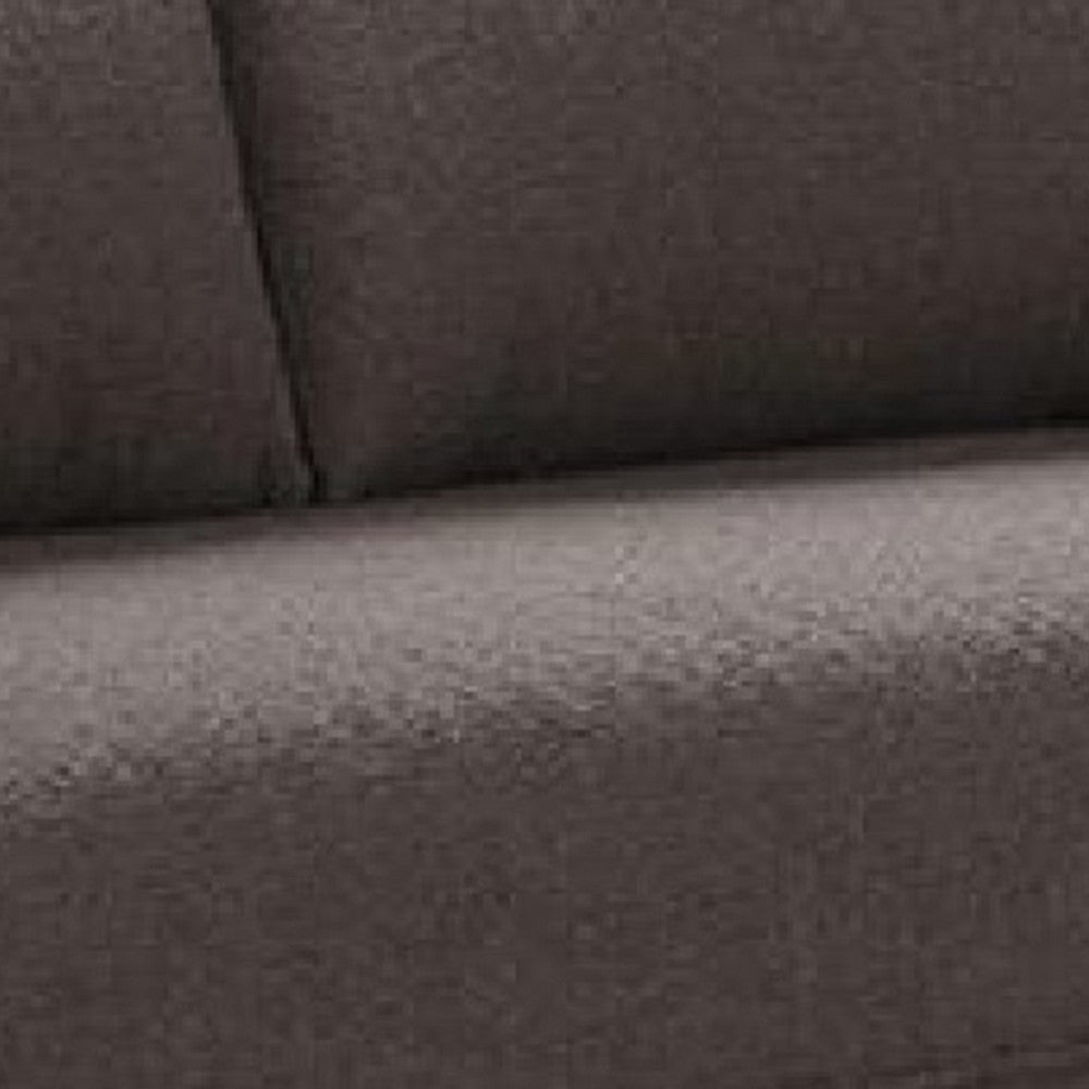 Remy Loveseat | Charcoal Gray Boucle | Gold Solid Wood Frame | 63’’ BM339219