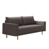 Remy Loveseat | Charcoal Gray Boucle | Gold Solid Wood Frame | 63"