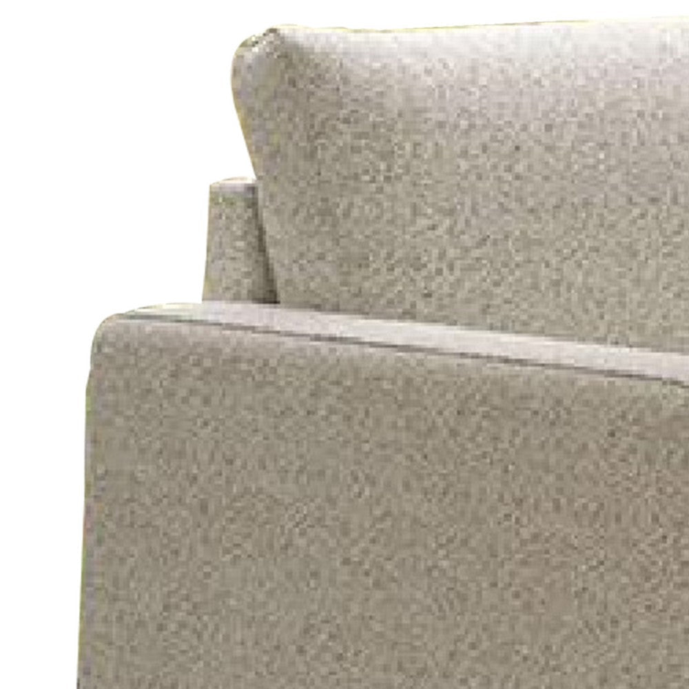 Remy Loveseat | Off-White Boucle | Gold Wood Frame | 63’’ BM339220