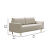 Remy Loveseat | Off-White Boucle | Gold Wood Frame | 63’’ BM339220