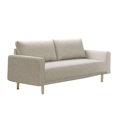 Remy Loveseat | Off-White Boucle | Gold Wood Frame | 63"