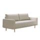 Remy Loveseat | Off-White Boucle | Gold Wood Frame | 63"