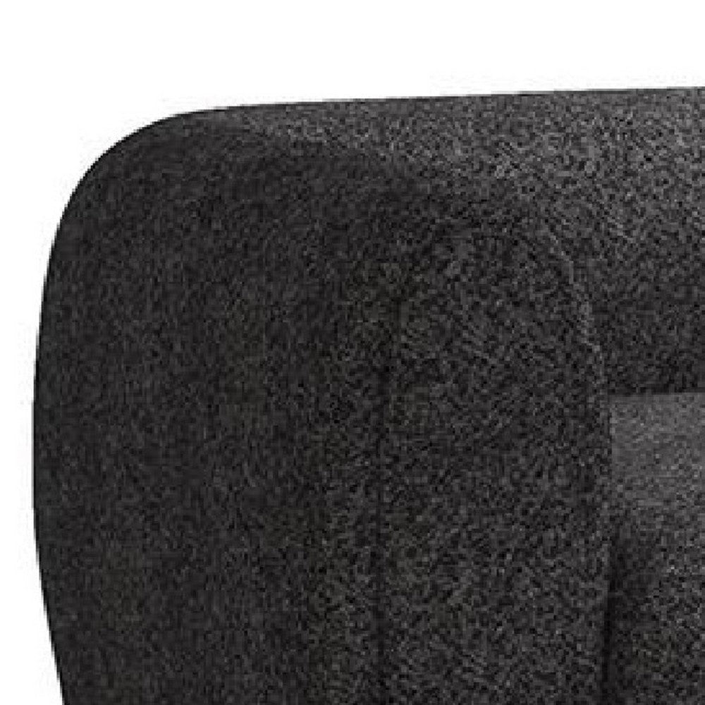 Dly Sofa Chair | Black Boucle | Wood Frame Tuxedo-Inspired Design BM339221