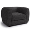 Dly Sofa Chair | Black Boucle | Wood Frame Tuxedo-Inspired Design