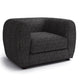Dly Sofa Chair | Black Boucle | Wood Frame Tuxedo-Inspired Design