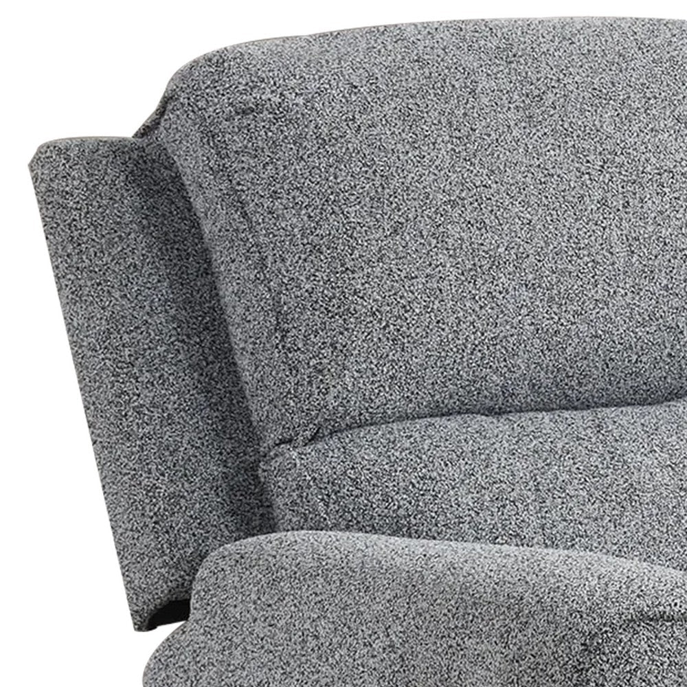 Cote Power Recliner Chair | Gray Boucle | Pillow Top Arms | Solid Wood BM339223