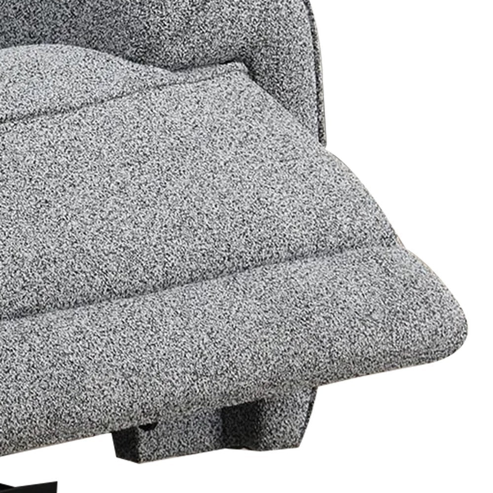 Cote Power Recliner Chair | Gray Boucle | Pillow Top Arms | Solid Wood BM339223