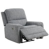 Cote Power Recliner Chair | Gray Boucle | Pillow Top Arms | Solid Wood