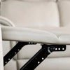 Lenne Manual Recliner Chair | Taupe Leather Match | Padded Arms BM339224