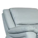 Larus Manual Recliner Chair | Powder Blue Leather Match | Pillow Arms BM339225