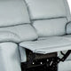 Larus Manual Loveseat | Powder Blue Leather Match | Pillow Top Arms | 60’’ BM339226