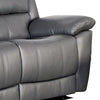 Larus Manual Loveseat | Dark Gray Leather Match | Pillow Top Arms | 60’’ BM339227