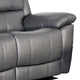 Larus Manual Loveseat | Dark Gray Leather Match | Pillow Top Arms | 60’’ BM339227