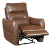 Teren Power Recliner Chair | Rich Caramel Brown Leather Match | Foam