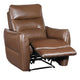 Teren Power Recliner Chair | Rich Caramel Brown Leather Match | Foam