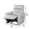 Teren Power Recliner Chair | Rich Taupe Leather Match | Foam BM339230