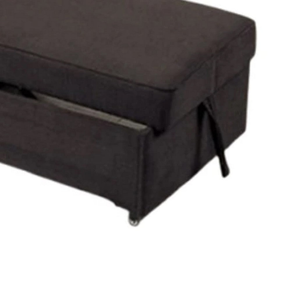 Bernie Modular Convertible Chair Futon | Gray | Multiple Configurations | 2 Pillows BM339232