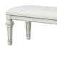 Miamy Bench | Cream White Wood Frame | Textured Fabric | 55’’ BM339233