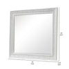 Miamy Dresser Mirror | 44’’ Cream White Wood Frame | Bevelled Edge BM339234