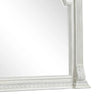 Naddy Beveled Dresser Mirror | Wire Brushed White Wood | 48’’ BM339236