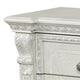Naddy Nightstand | 2 Drawers | USB | Wire Brushed White Wood | 30’’ BM339237