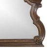 Leova Beveled Dresser Mirror | 50’’ Brown Wood Ornate Moulding BM339240