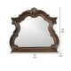 Leova Beveled Dresser Mirror | 50’’ Brown Wood Ornate Moulding BM339240