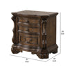Leova Nightstand | 2 Drawers | USB A-C | 31’’ Dark Brown Wood BM339241
