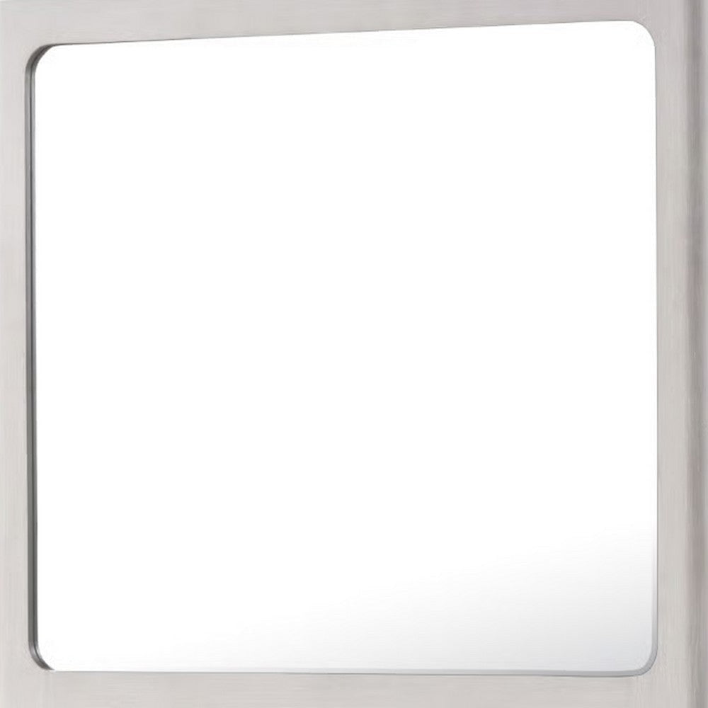 Thorne Dresser Mirror | 40’’ White Oak Rubberwood | Beveled Edge BM339242