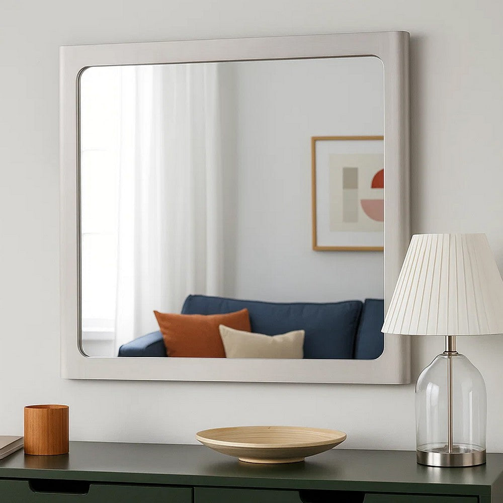 Thorne Dresser Mirror | 40’’ White Oak Rubberwood | Beveled Edge BM339242