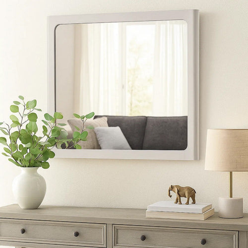 Thorne Dresser Mirror | 40’’ White Oak Rubberwood | Beveled Edge BM339242