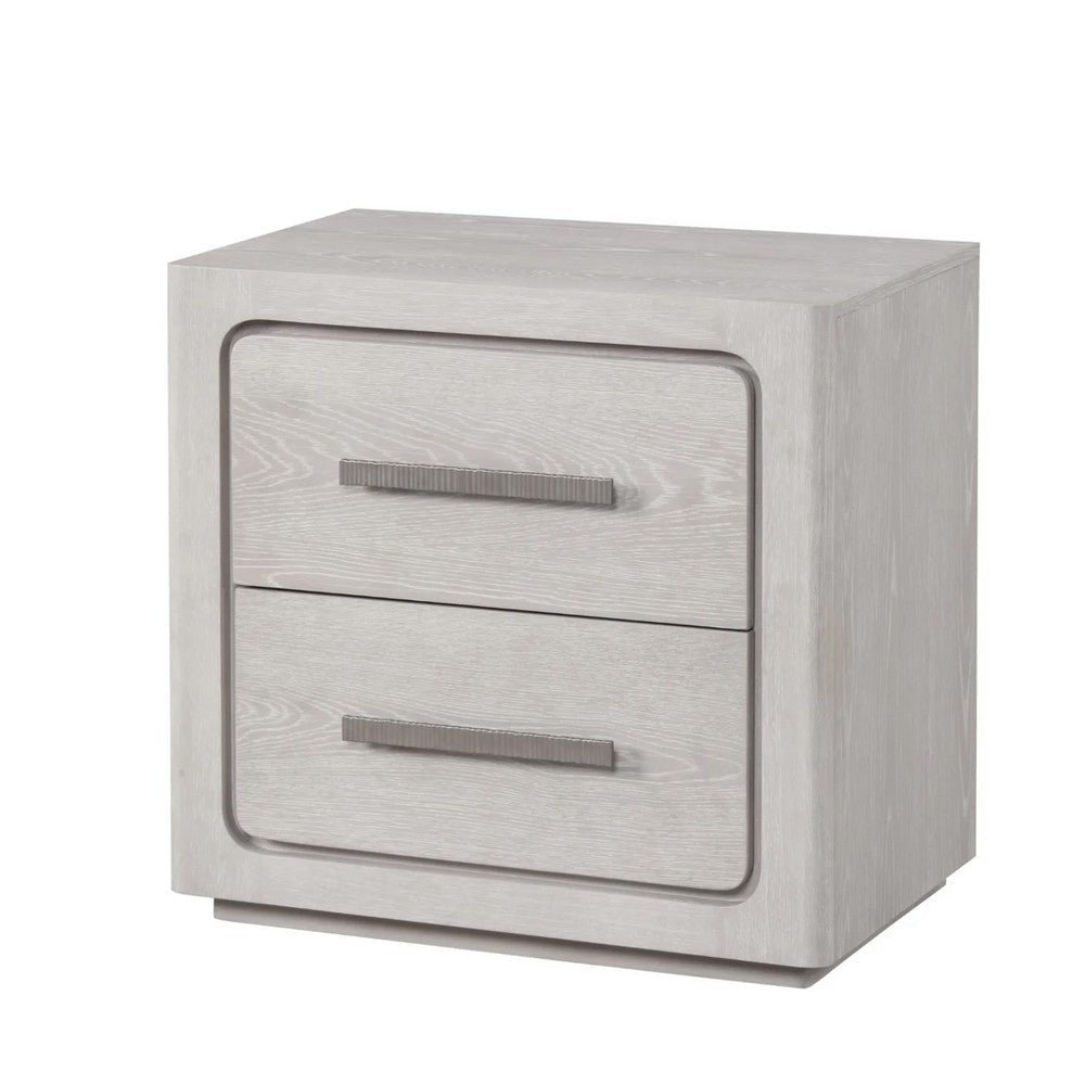 Thorne Nightstand | White Oak Solid Rubberwood | 27"