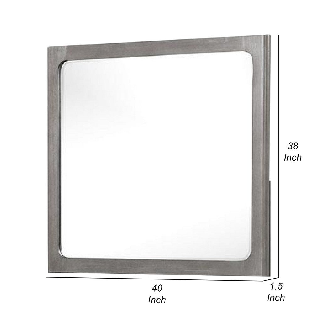 Thorne Dresser Mirror | Warm Gray Rubberwood | Beveled Edge | 40’’ BM339244