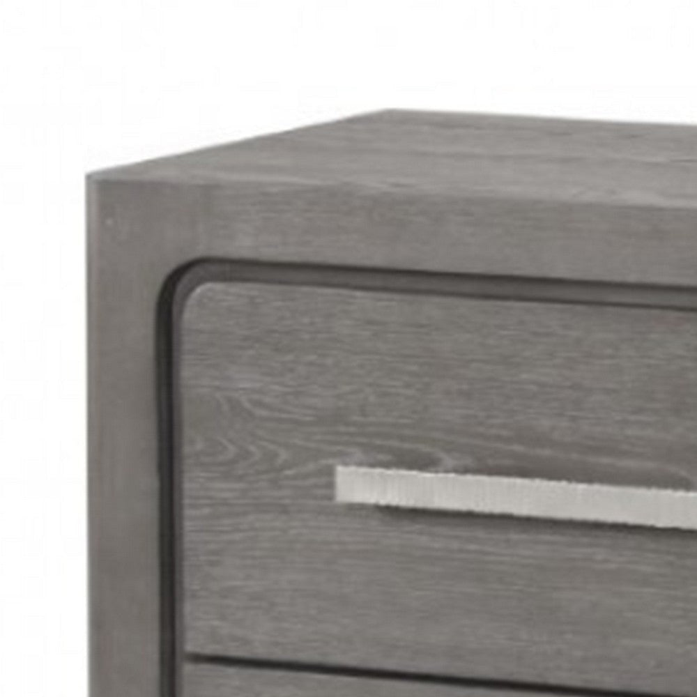 Thorne Nightstand | 2 Drawers w Top Felt Lining | Warm Gray | 27’’ BM339245